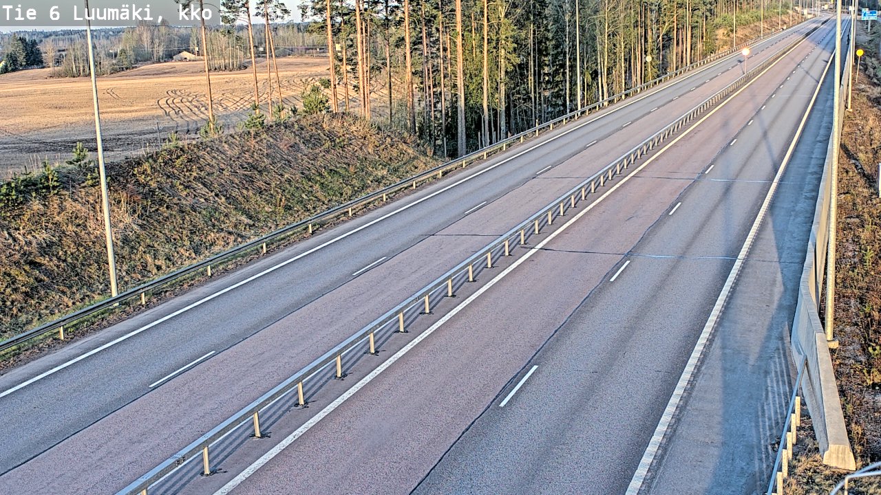 Weather Camera Image Road 6 Luumäki, kirkko, Luumäki, Etelä-Karjala