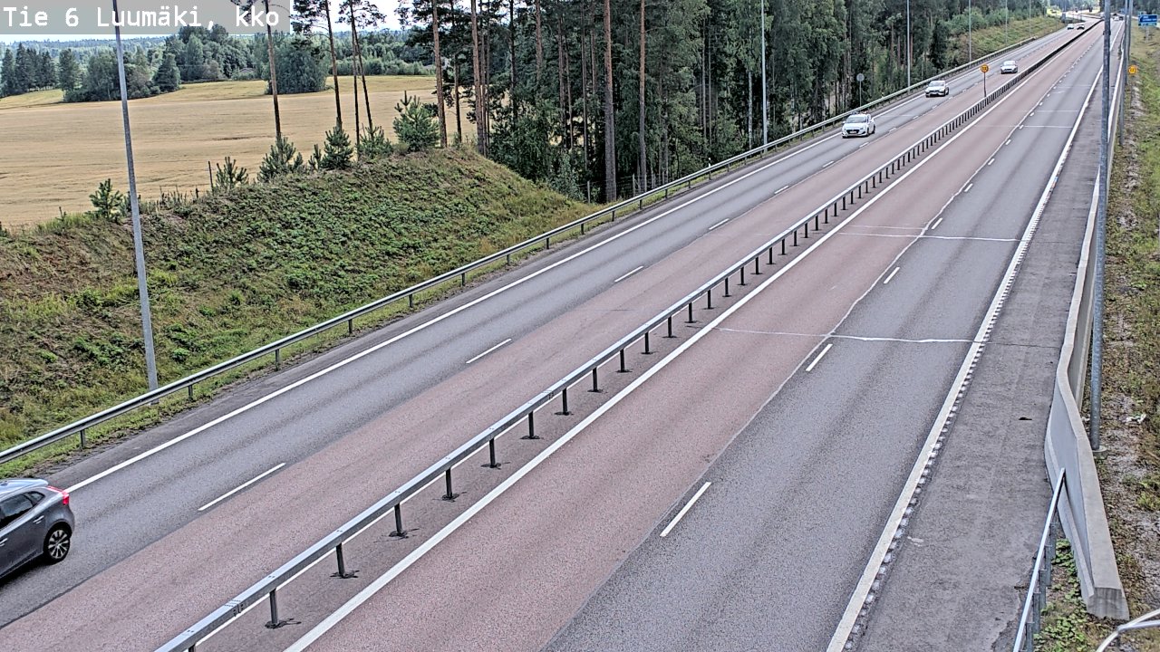Kelikamerat Kuva Tie 6 Luumäki, kirkko, Luumäki, Etelä-Karjala
