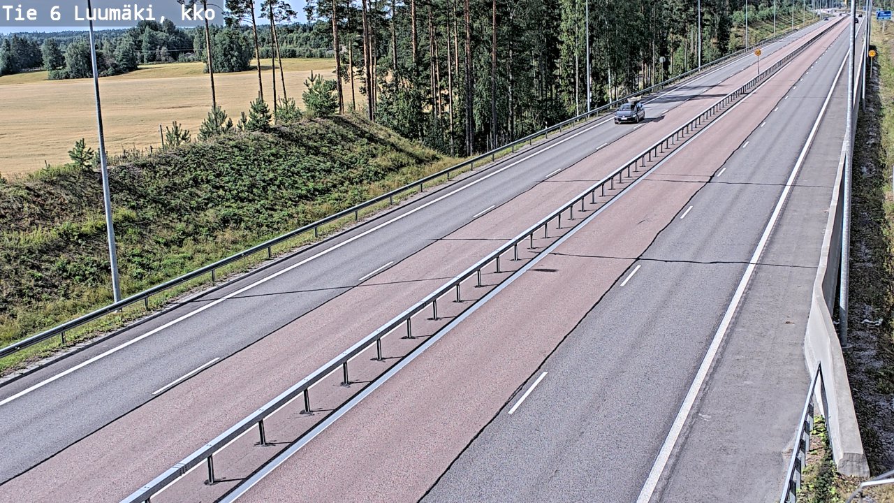 Kelikamerat Kuva Tie 6 Luumäki, kirkko, Luumäki, Etelä-Karjala