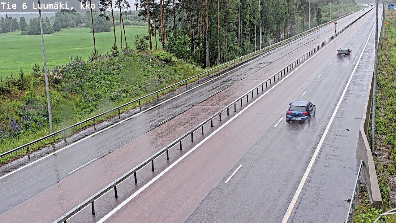 Weather Camera Image Road 6 Luumäki, kirkko, Luumäki, Etelä-Karjala