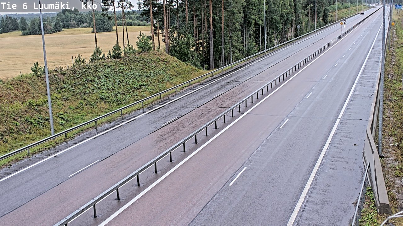 Kelikamerat Kuva Tie 6 Luumäki, kirkko, Luumäki, Etelä-Karjala