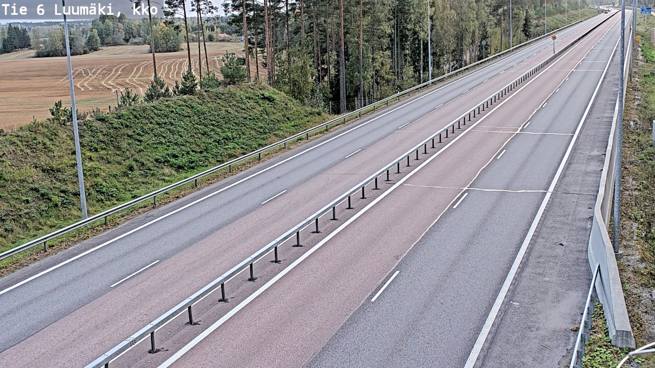 Kelikamerat Kuva Tie 6 Luumäki, kirkko, Luumäki, Etelä-Karjala