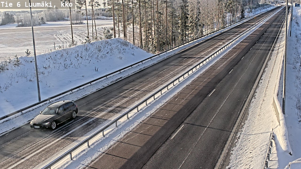 Kelikamerat Kuva Tie 6 Luumäki, kirkko, Luumäki, Etelä-Karjala