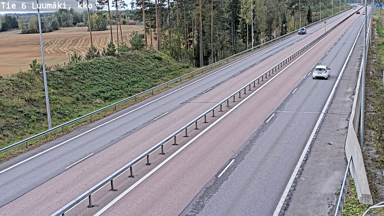 Kelikamerat Kuva Tie 6 Luumäki, kirkko, Luumäki, Etelä-Karjala