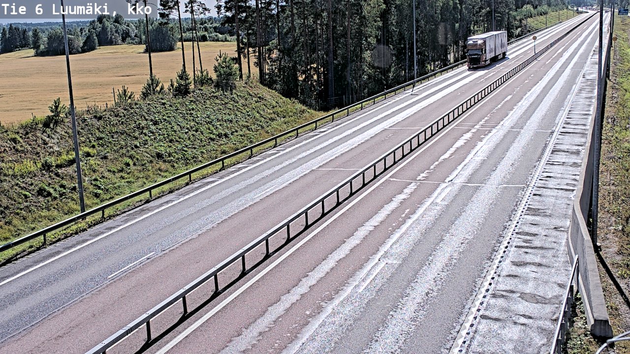 Kelikamerat Kuva Tie 6 Luumäki, kirkko, Luumäki, Etelä-Karjala
