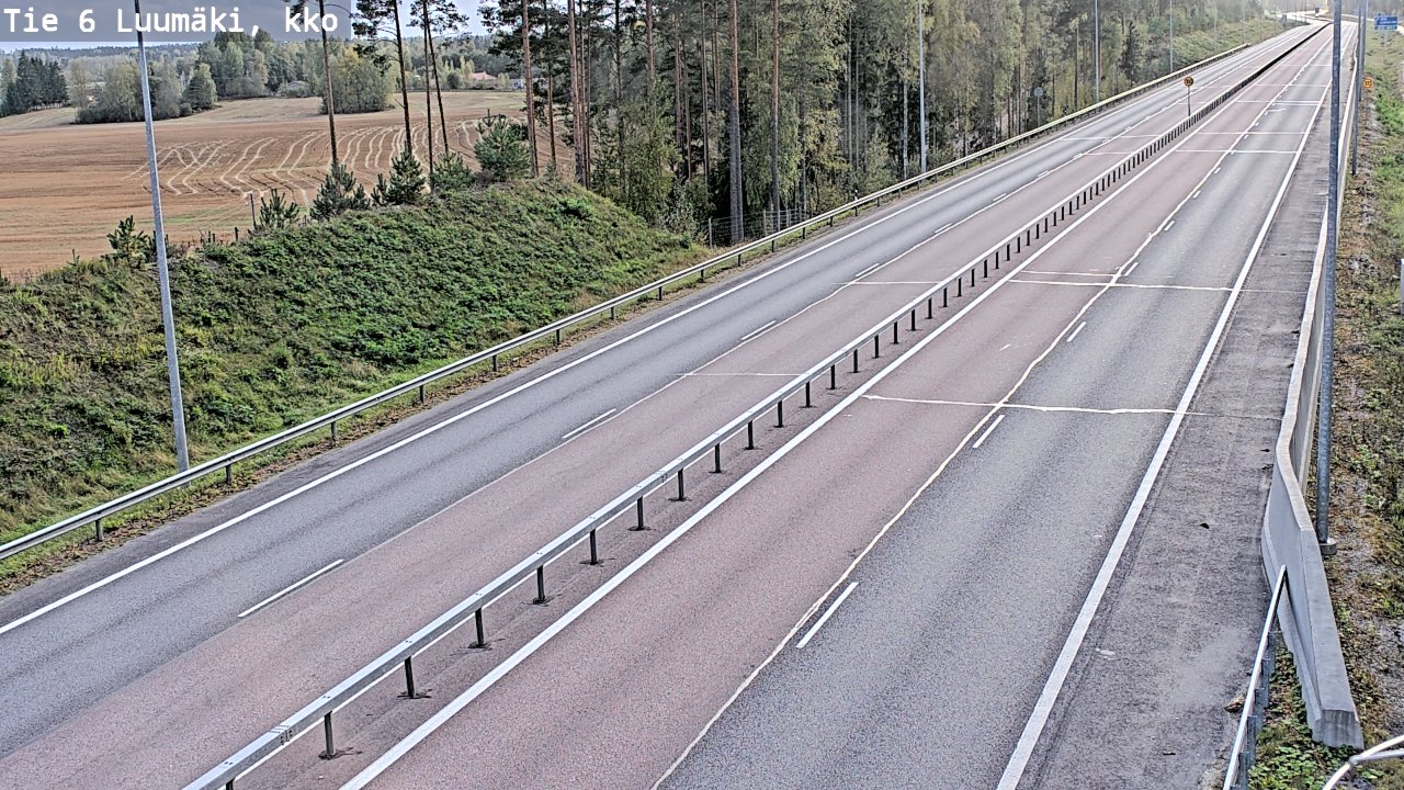 Kelikamerat Kuva Tie 6 Luumäki, kirkko, Luumäki, Etelä-Karjala
