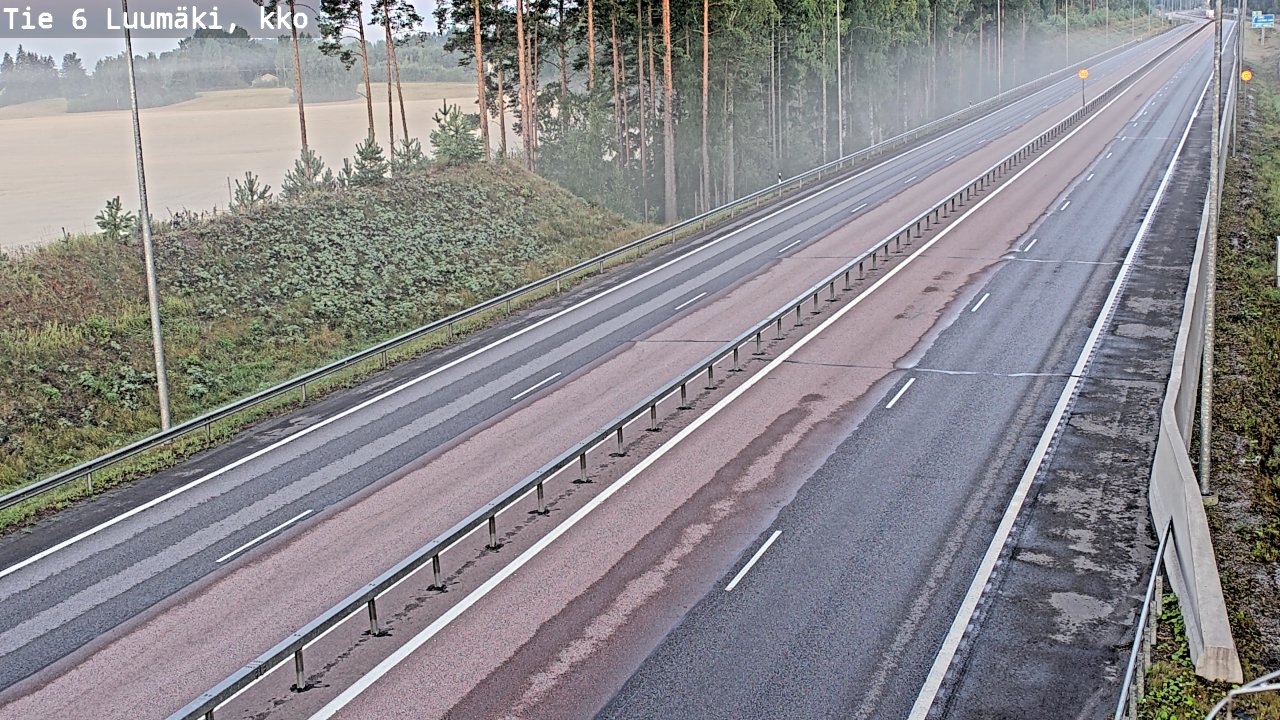 Kelikamerat Kuva Tie 6 Luumäki, kirkko, Luumäki, Etelä-Karjala