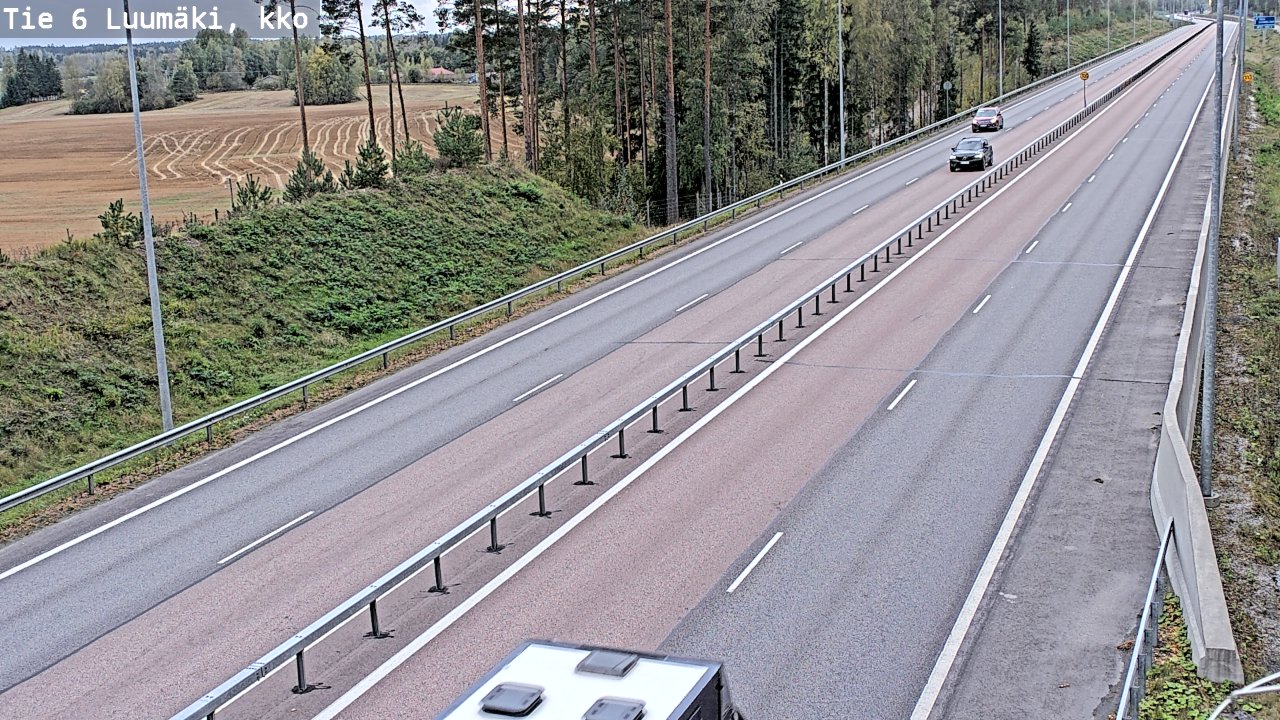 Kelikamerat Kuva Tie 6 Luumäki, kirkko, Luumäki, Etelä-Karjala