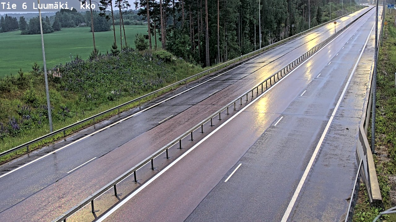 Kelikamerat Kuva Tie 6 Luumäki, kirkko, Luumäki, Etelä-Karjala