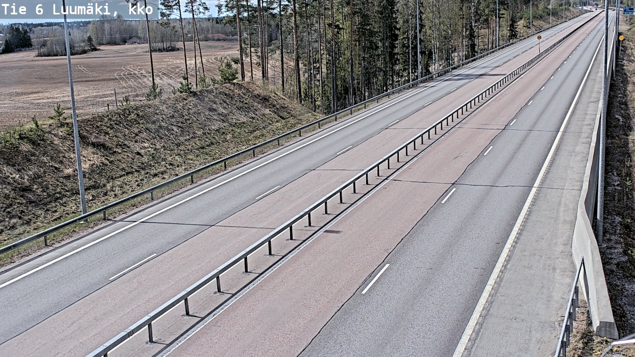 Kelikamerat Kuva Tie 6 Luumäki, kirkko, Luumäki, Etelä-Karjala