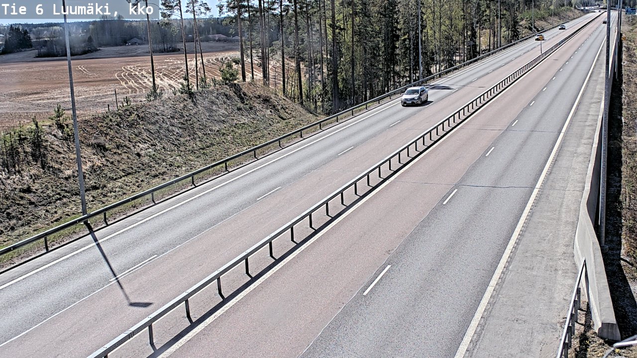 Kelikamerat Kuva Tie 6 Luumäki, kirkko, Luumäki, Etelä-Karjala