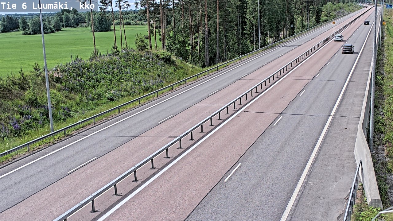 Kelikamerat Kuva Tie 6 Luumäki, kirkko, Luumäki, Etelä-Karjala