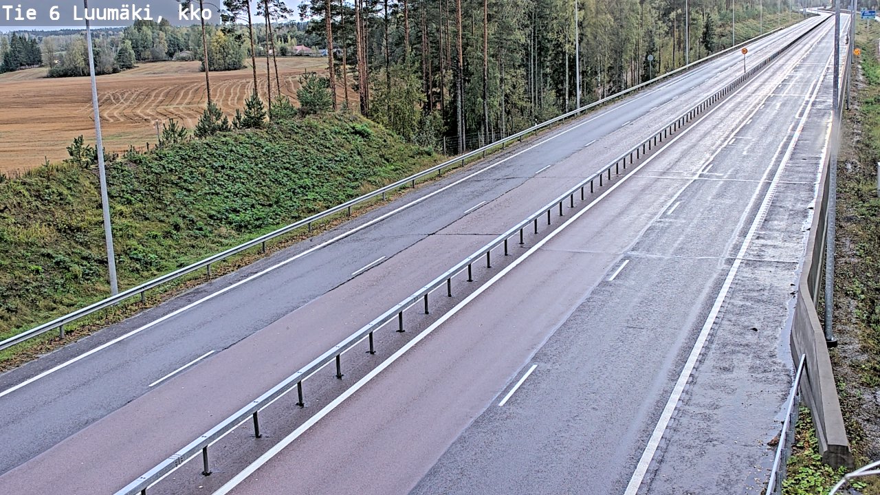 Kelikamerat Kuva Tie 6 Luumäki, kirkko, Luumäki, Etelä-Karjala