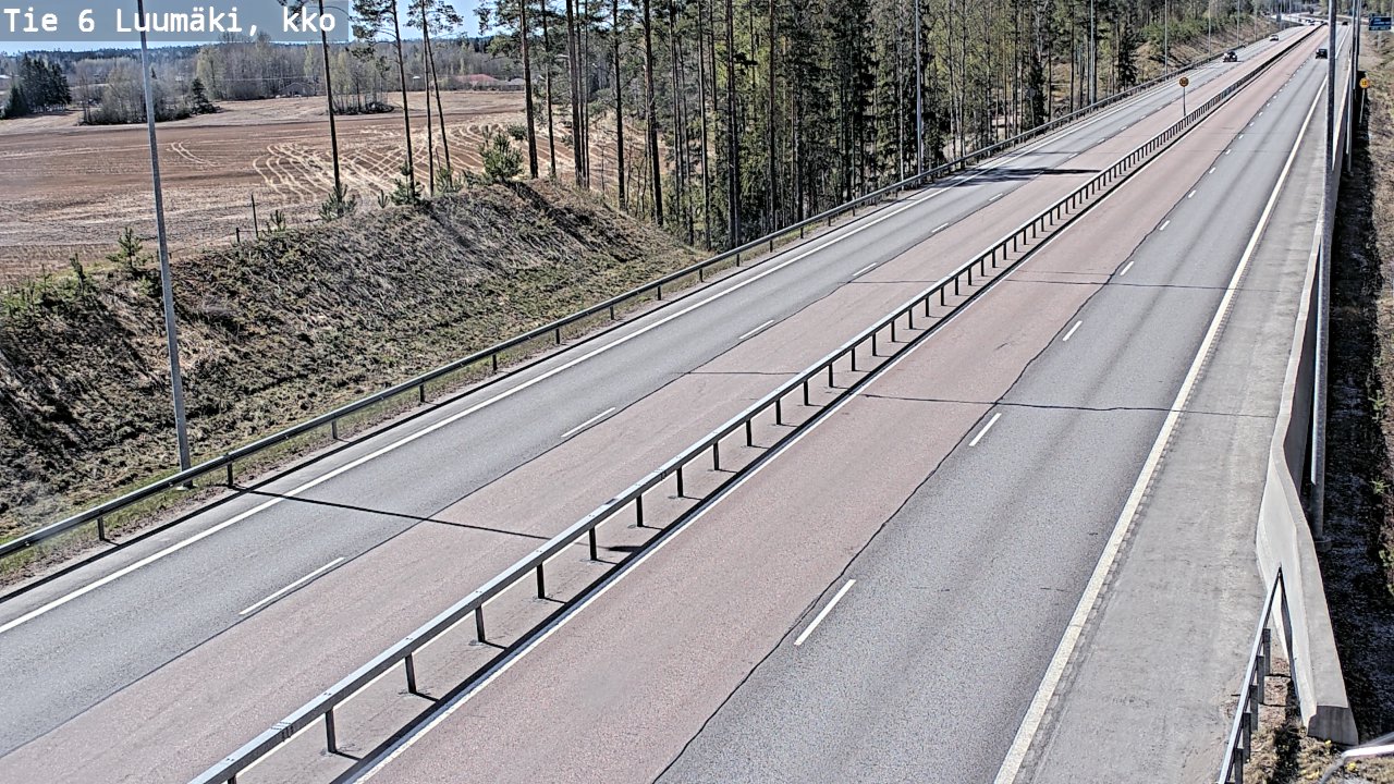 Kelikamerat Kuva Tie 6 Luumäki, kirkko, Luumäki, Etelä-Karjala