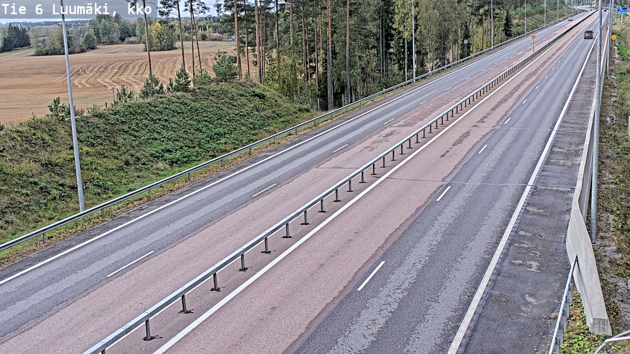 Weather Camera Image Road 6 Luumäki, kirkko, Luumäki, Etelä-Karjala