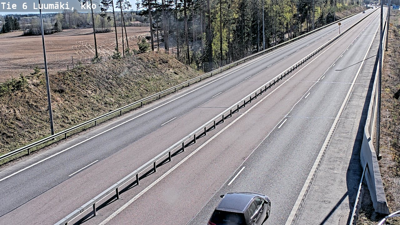 Kelikamerat Kuva Tie 6 Luumäki, kirkko, Luumäki, Etelä-Karjala