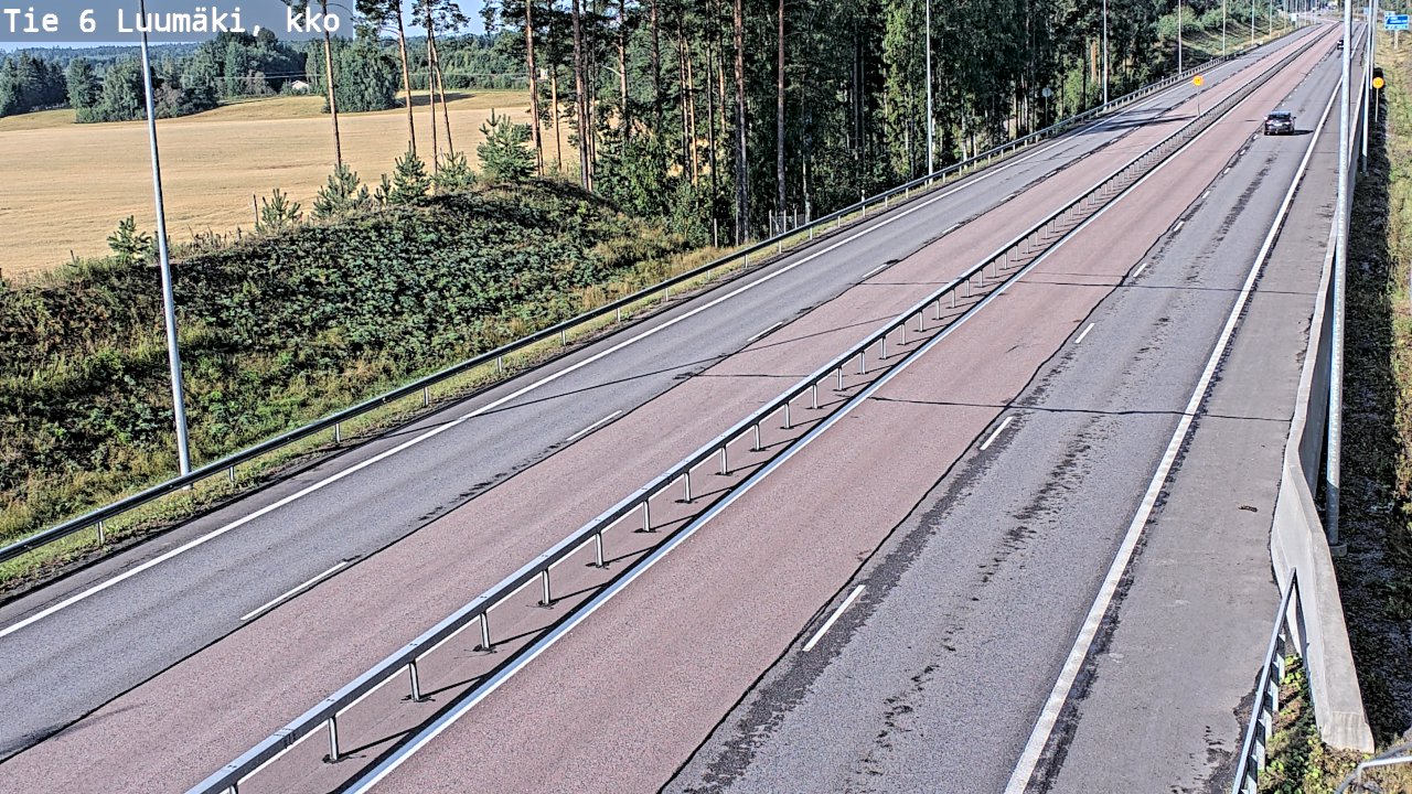 Weather Camera Image Road 6 Luumäki, kirkko, Luumäki, Etelä-Karjala