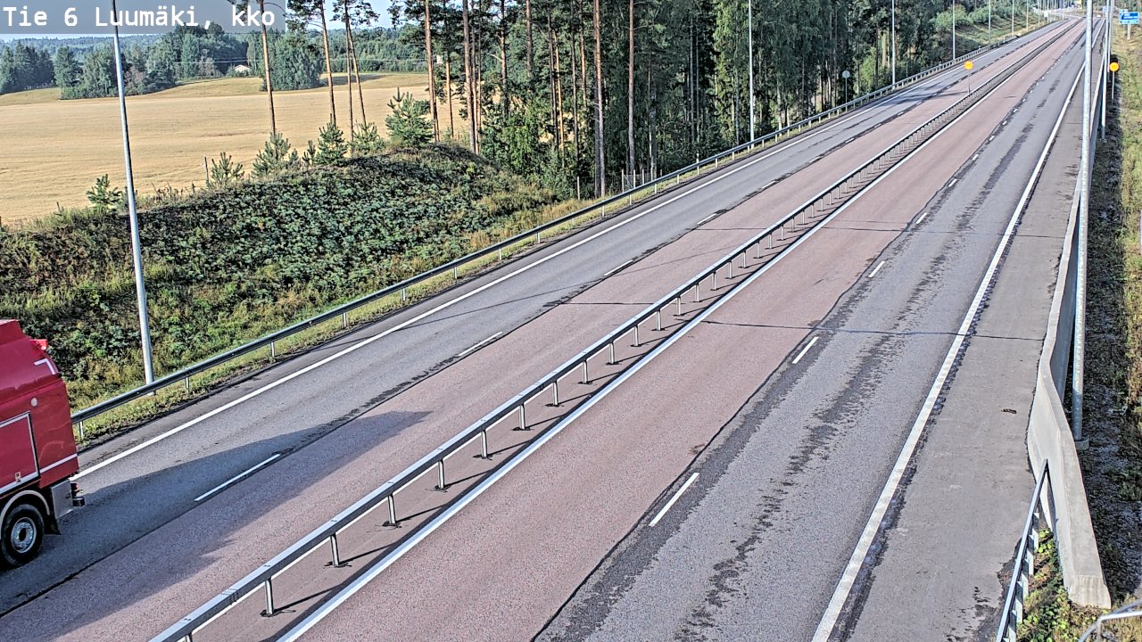 Weather Camera Image Road 6 Luumäki, kirkko, Luumäki, Etelä-Karjala