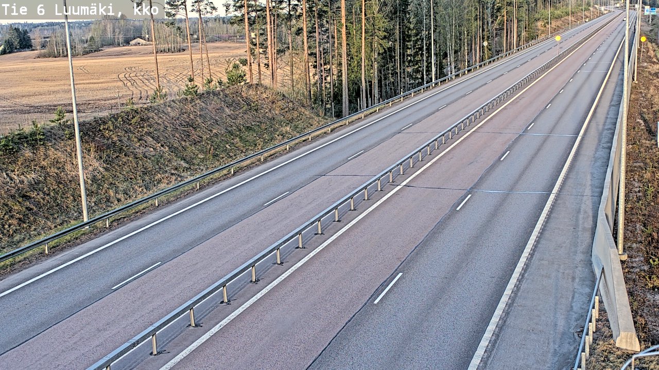 Weather Camera Image Road 6 Luumäki, kirkko, Luumäki, Etelä-Karjala