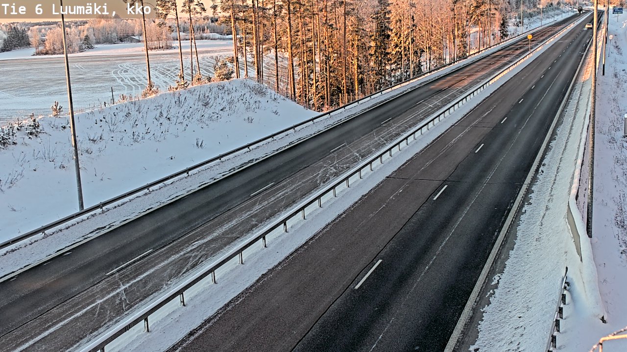 Kelikamerat Kuva Tie 6 Luumäki, kirkko, Luumäki, Etelä-Karjala