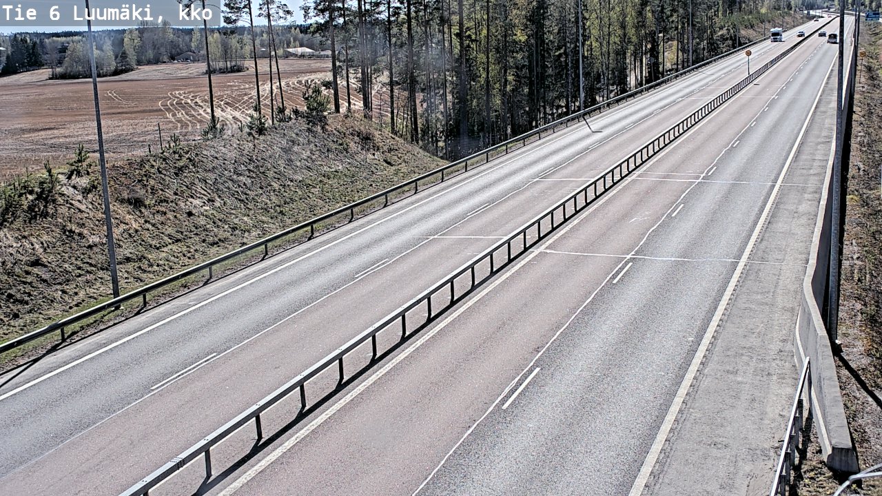 Kelikamerat Kuva Tie 6 Luumäki, kirkko, Luumäki, Etelä-Karjala