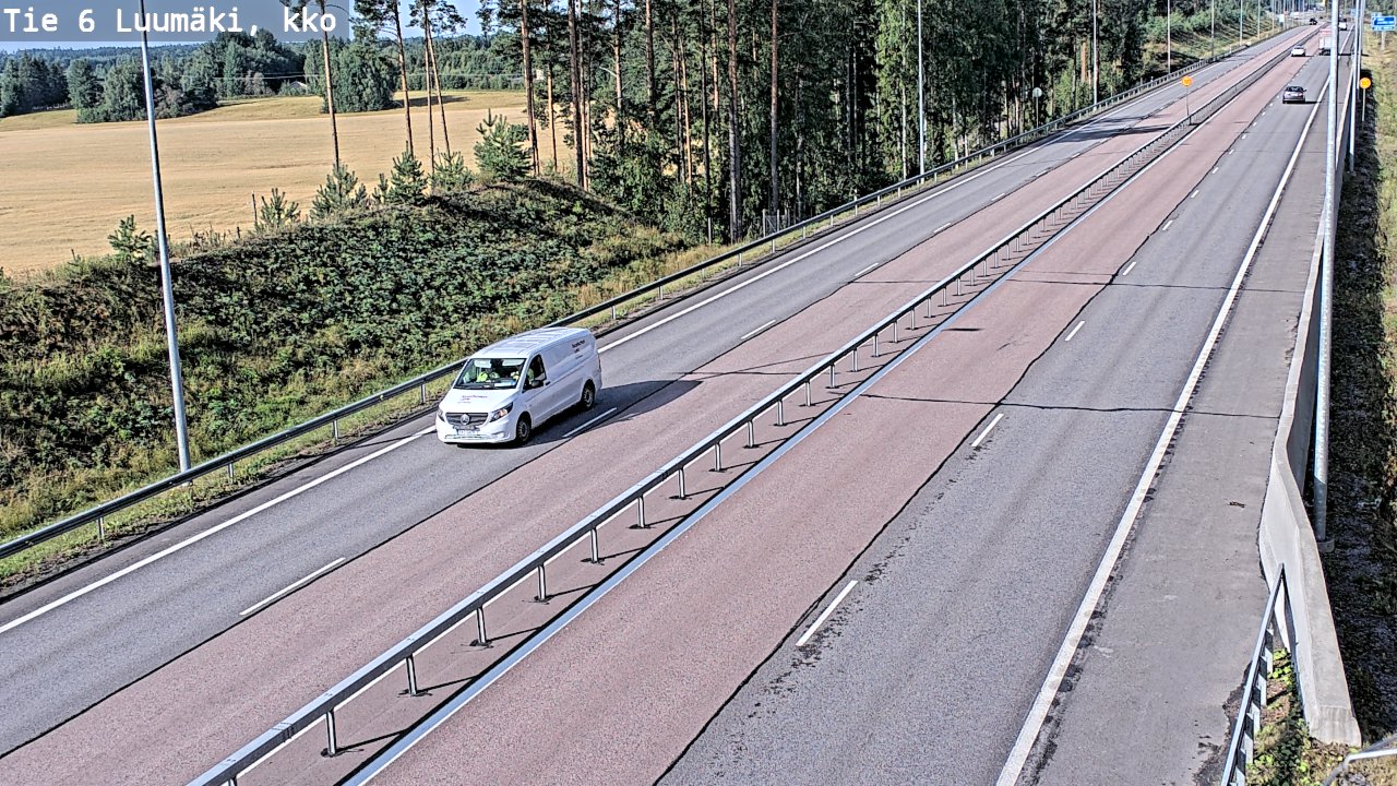 Weather Camera Image Road 6 Luumäki, kirkko, Luumäki, Etelä-Karjala