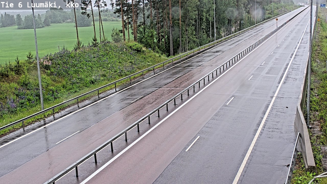 Kelikamerat Kuva Tie 6 Luumäki, kirkko, Luumäki, Etelä-Karjala