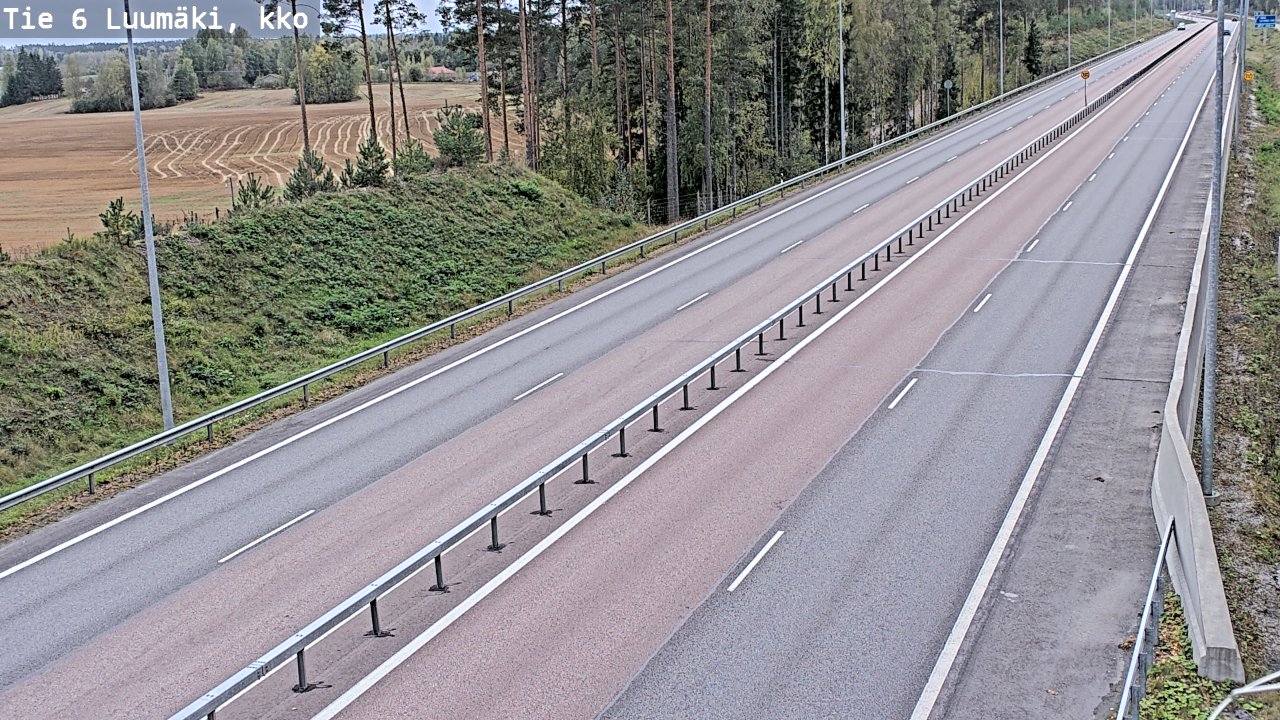 Kelikamerat Kuva Tie 6 Luumäki, kirkko, Luumäki, Etelä-Karjala