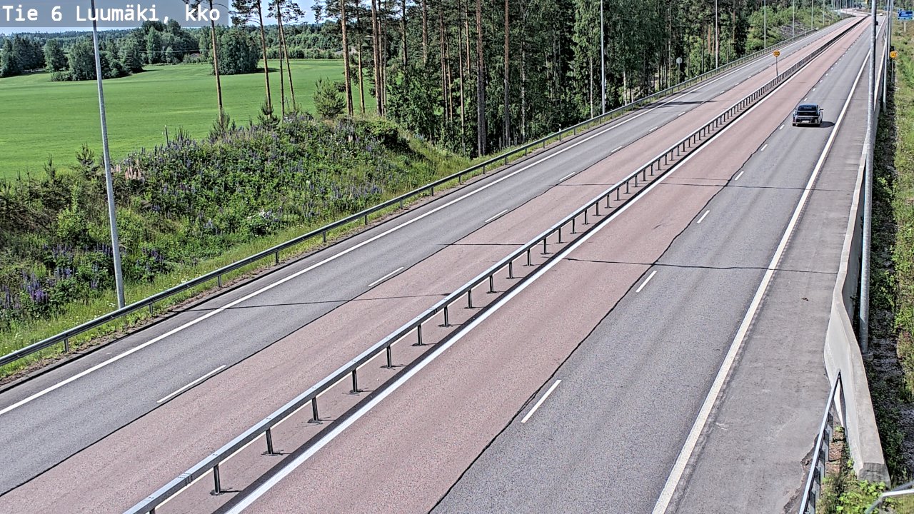 Kelikamerat Kuva Tie 6 Luumäki, kirkko, Luumäki, Etelä-Karjala