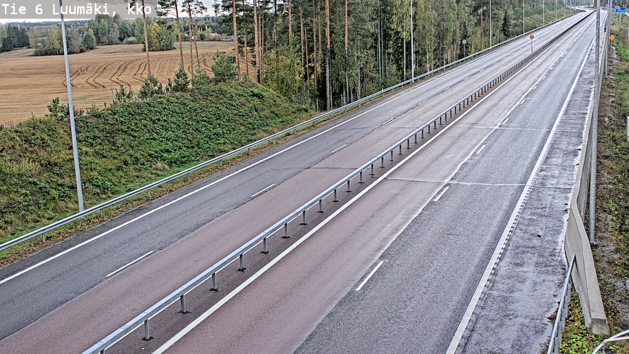 Kelikamerat Kuva Tie 6 Luumäki, kirkko, Luumäki, Etelä-Karjala