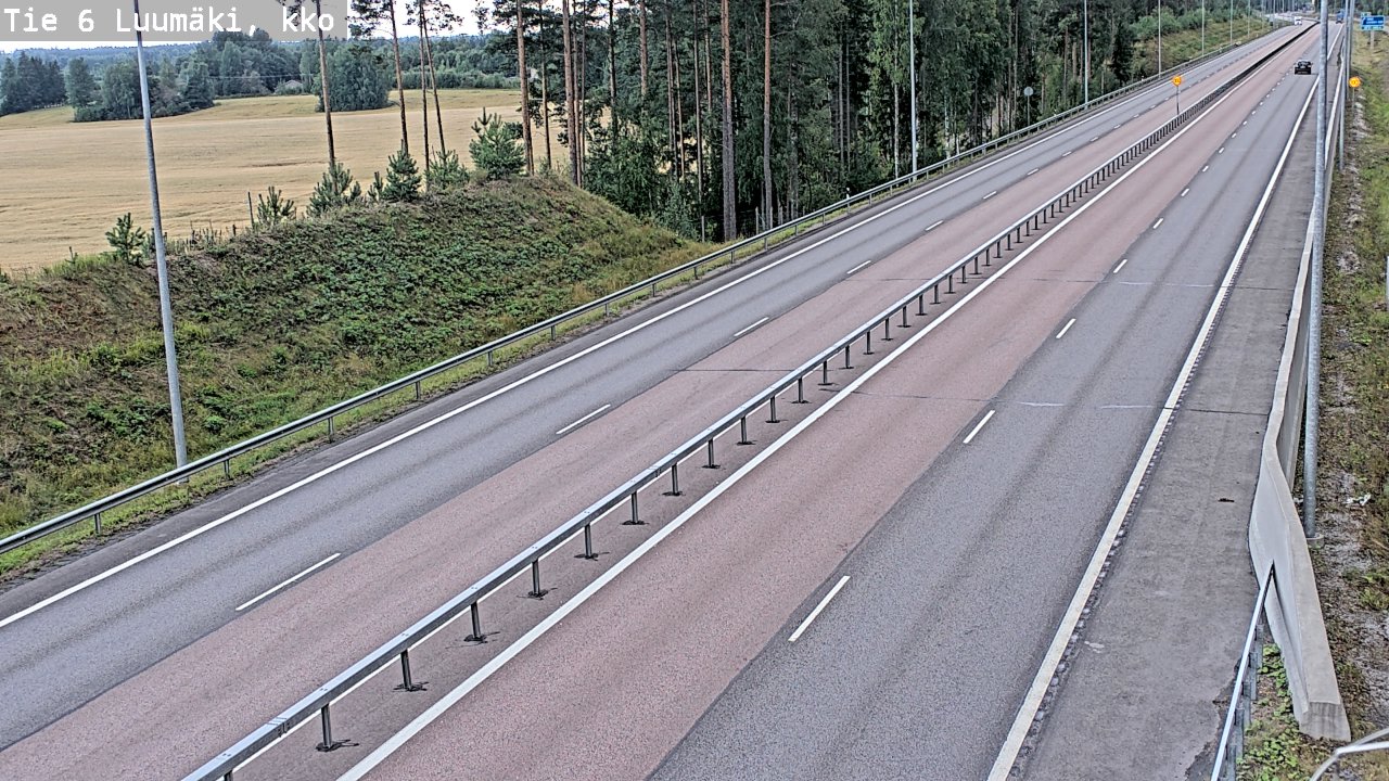 Kelikamerat Kuva Tie 6 Luumäki, kirkko, Luumäki, Etelä-Karjala
