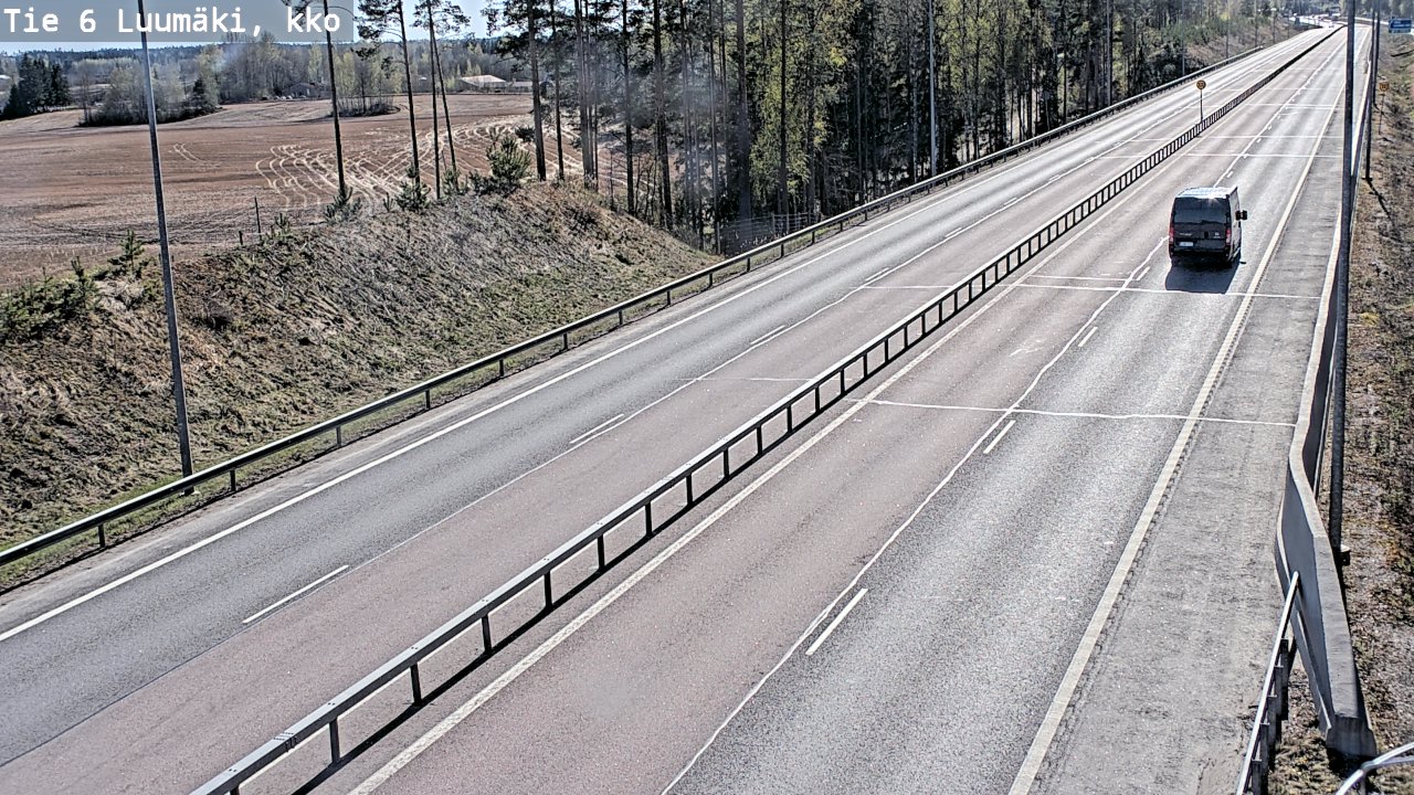 Kelikamerat Kuva Tie 6 Luumäki, kirkko, Luumäki, Etelä-Karjala