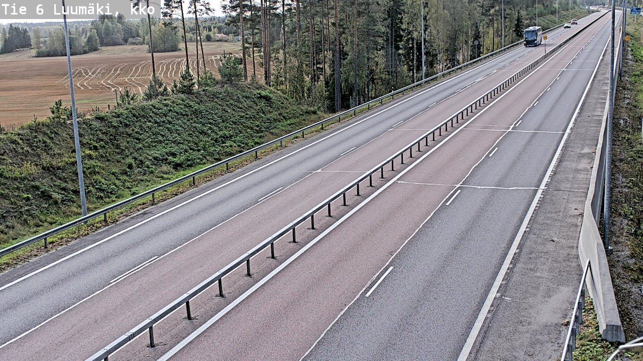 Kelikamerat Kuva Tie 6 Luumäki, kirkko, Luumäki, Etelä-Karjala