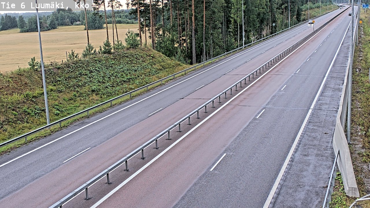 Kelikamerat Kuva Tie 6 Luumäki, kirkko, Luumäki, Etelä-Karjala