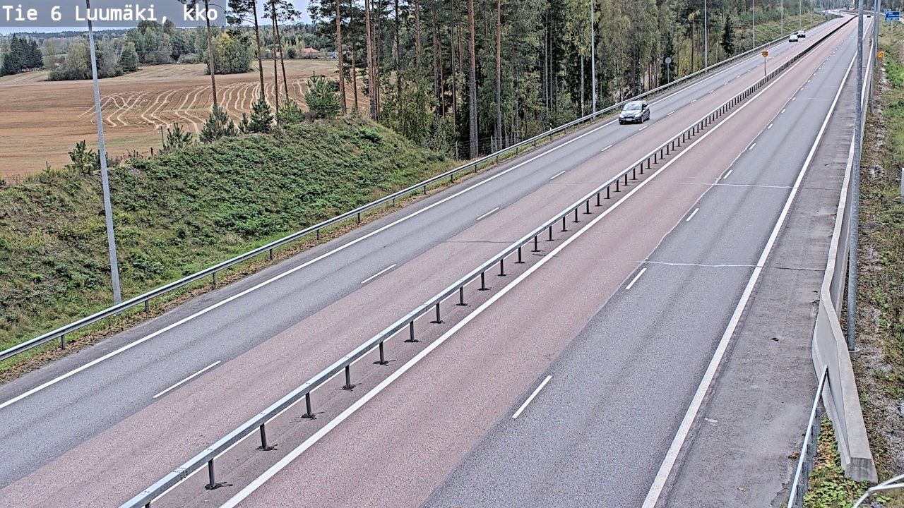 Kelikamerat Kuva Tie 6 Luumäki, kirkko, Luumäki, Etelä-Karjala