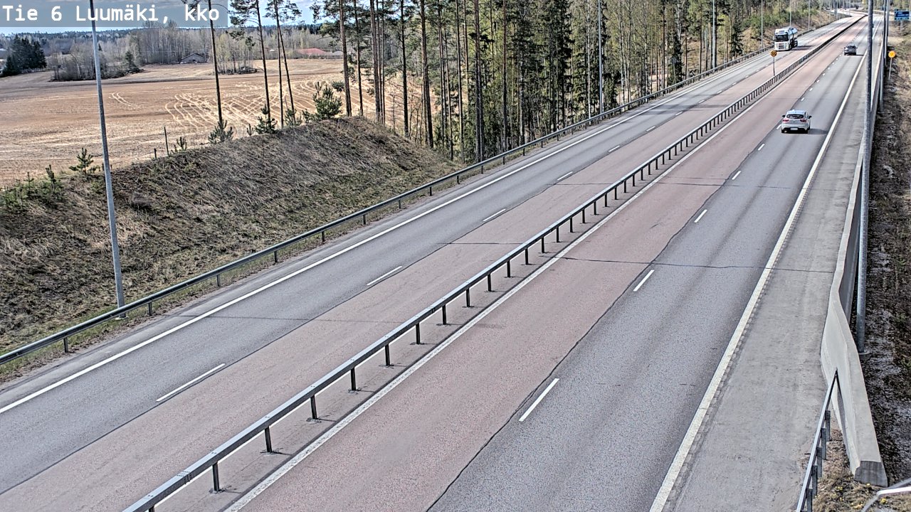 Kelikamerat Kuva Tie 6 Luumäki, kirkko, Luumäki, Etelä-Karjala