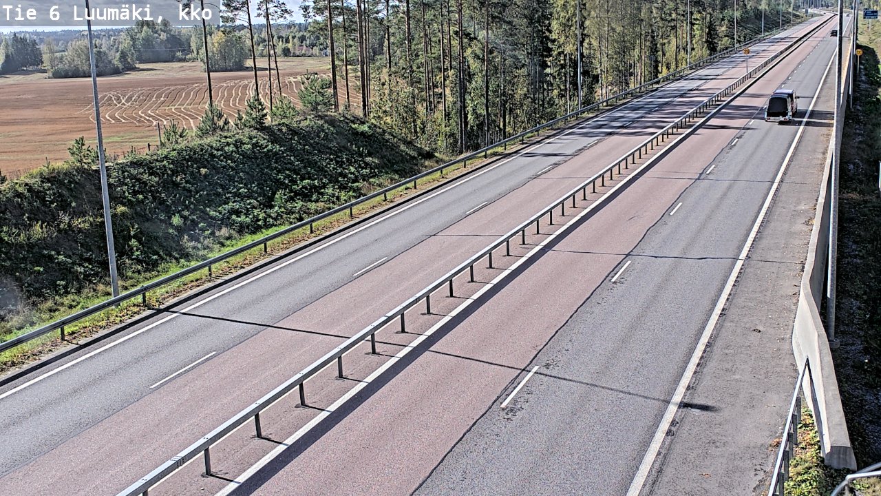 Weather Camera Image Road 6 Luumäki, kirkko, Luumäki, Etelä-Karjala