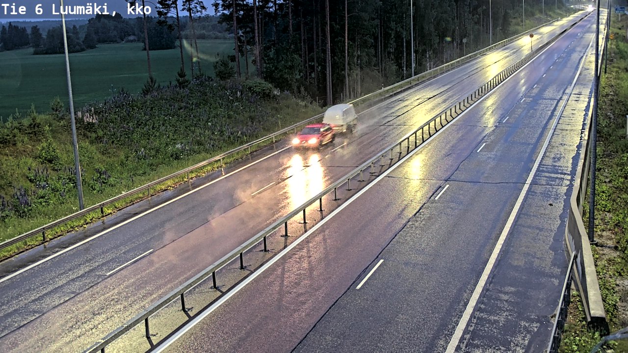 Kelikamerat Kuva Tie 6 Luumäki, kirkko, Luumäki, Etelä-Karjala
