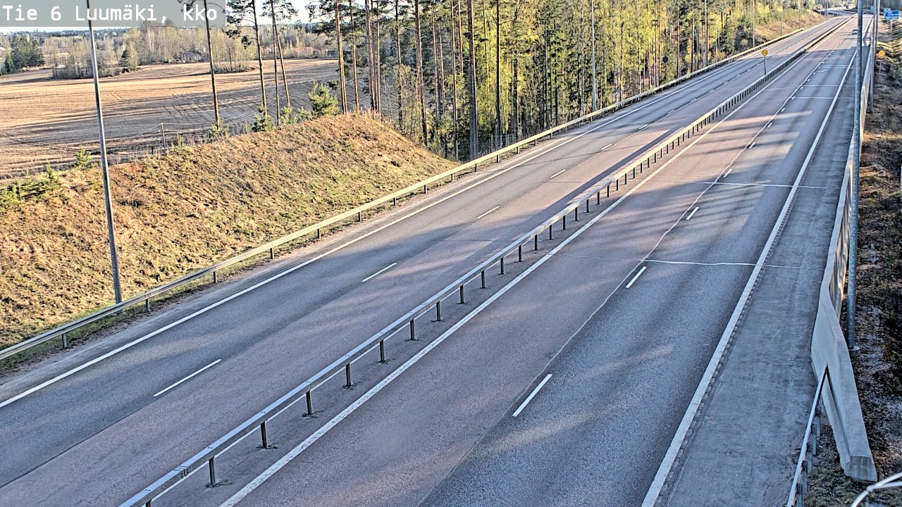 Kelikamerat Kuva Tie 6 Luumäki, kirkko, Luumäki, Etelä-Karjala