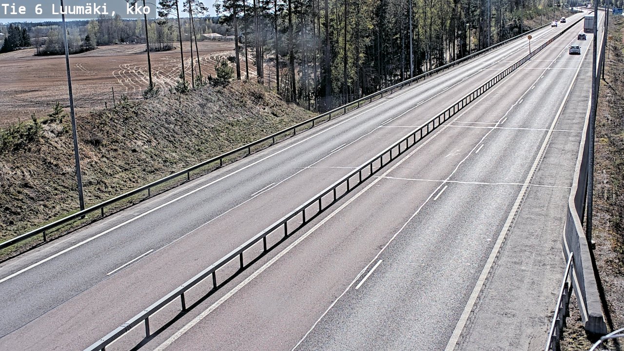 Kelikamerat Kuva Tie 6 Luumäki, kirkko, Luumäki, Etelä-Karjala