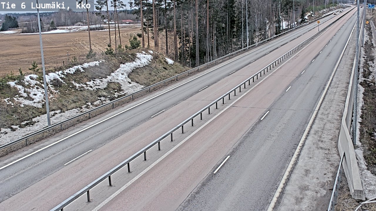 Kelikamerat Kuva Tie 6 Luumäki, kirkko, Luumäki, Etelä-Karjala