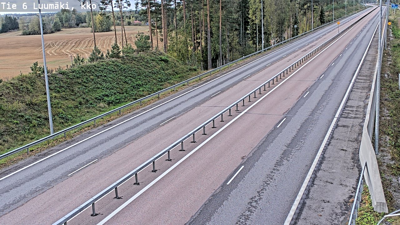 Weather Camera Image Road 6 Luumäki, kirkko, Luumäki, Etelä-Karjala