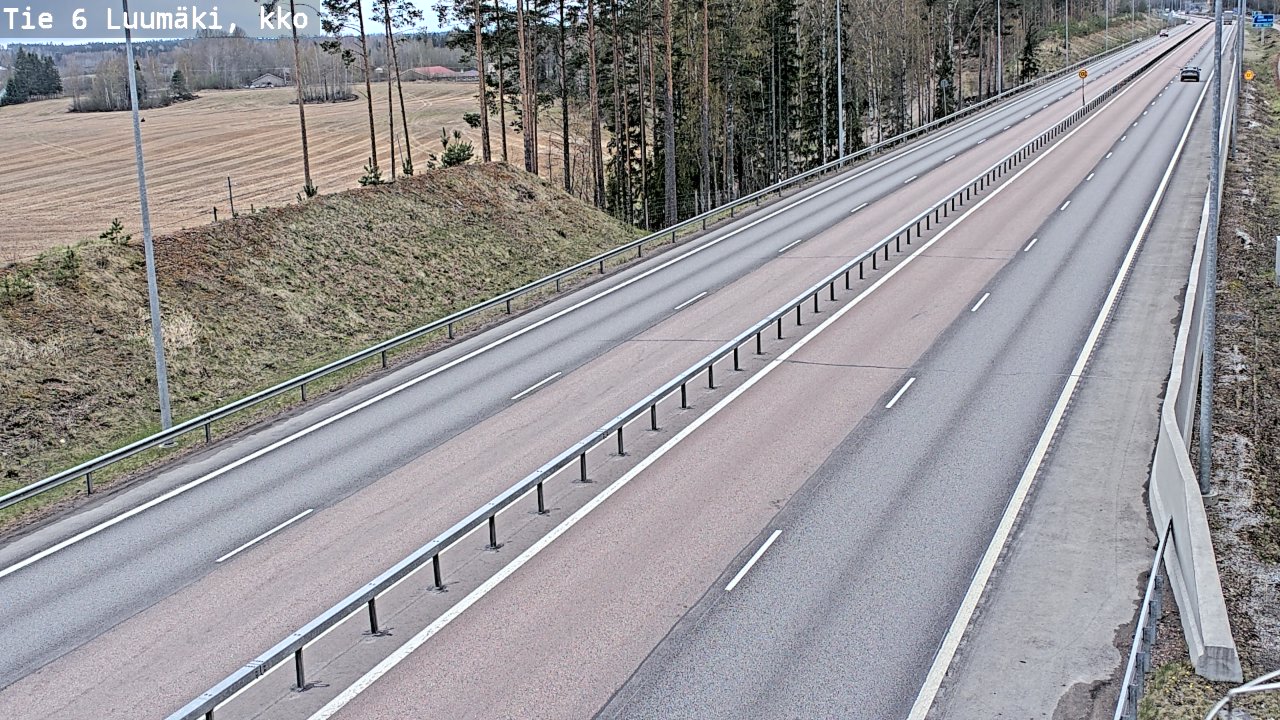 Weather Camera Image Road 6 Luumäki, kirkko, Luumäki, Etelä-Karjala
