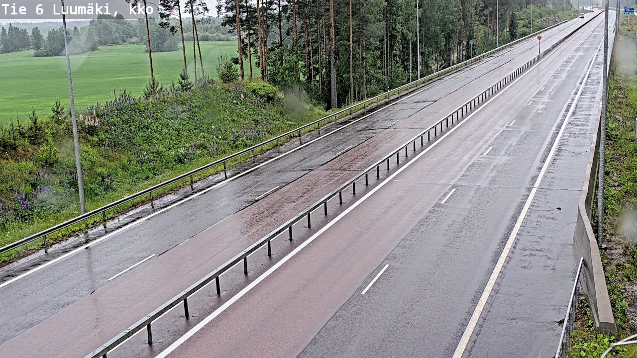 Kelikamerat Kuva Tie 6 Luumäki, kirkko, Luumäki, Etelä-Karjala