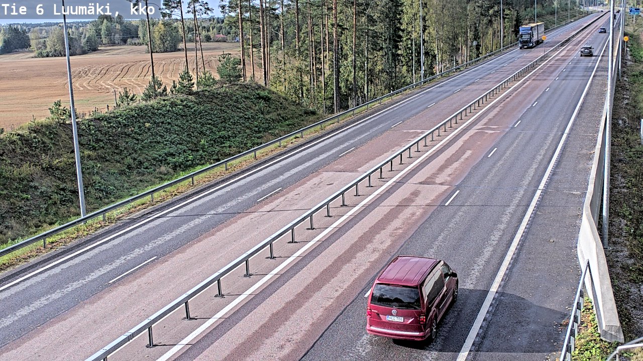 Weather Camera Image Road 6 Luumäki, kirkko, Luumäki, Etelä-Karjala