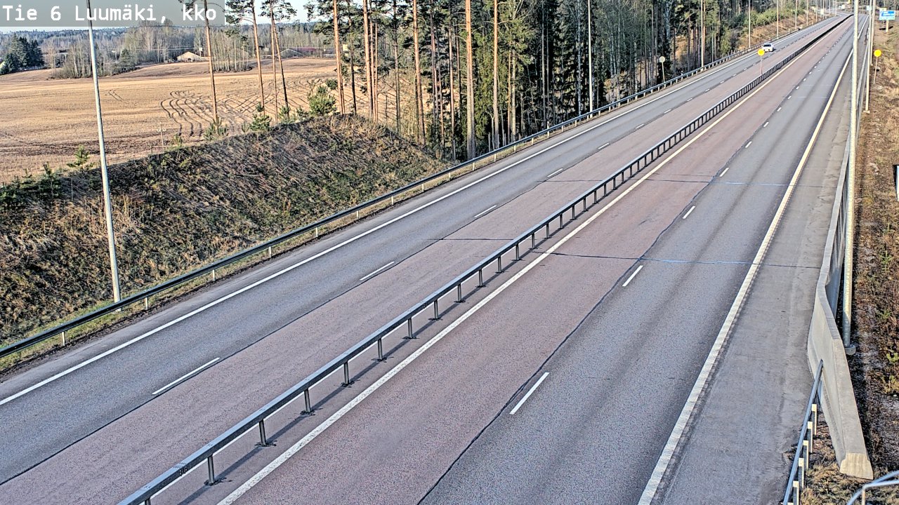 Weather Camera Image Road 6 Luumäki, kirkko, Luumäki, Etelä-Karjala