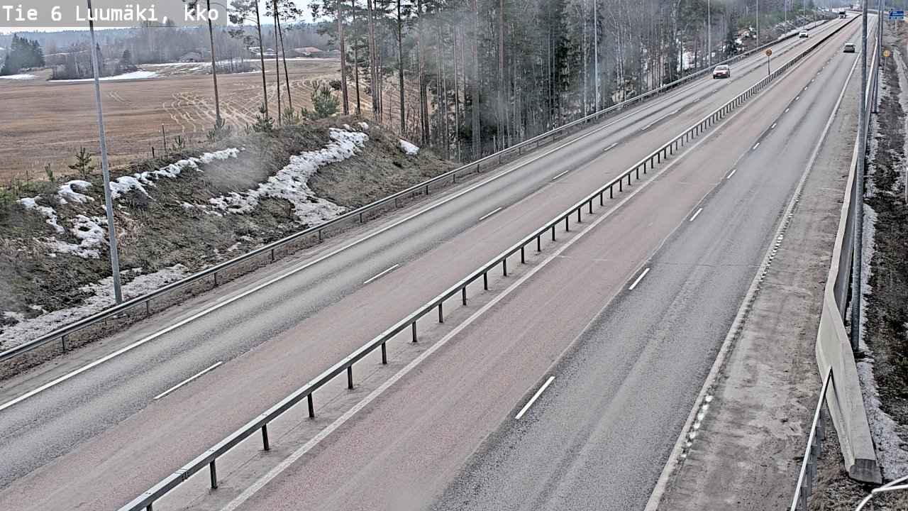 Weather Camera Image Väg 6 Luumäki, kirkko, Luumäki, Etelä-Karjala