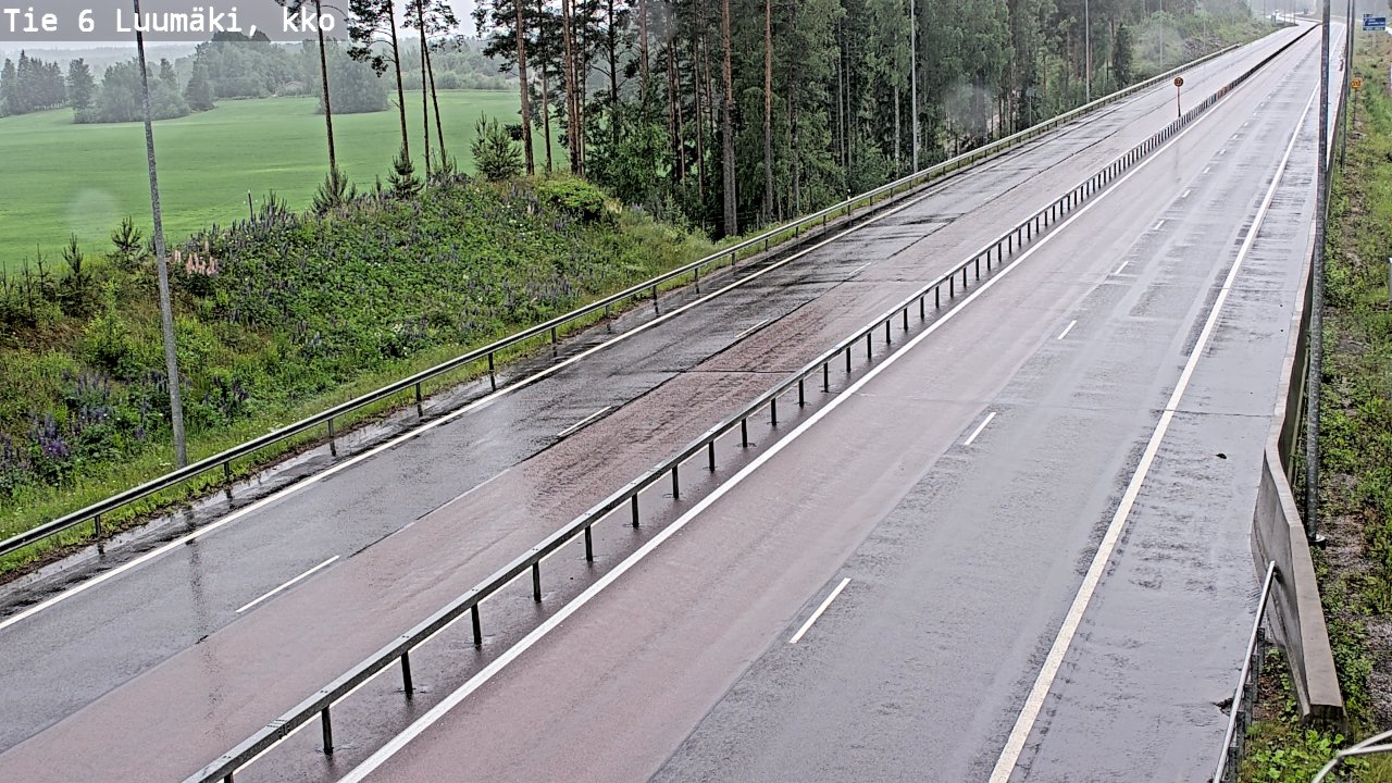 Kelikamerat Kuva Tie 6 Luumäki, kirkko, Luumäki, Etelä-Karjala