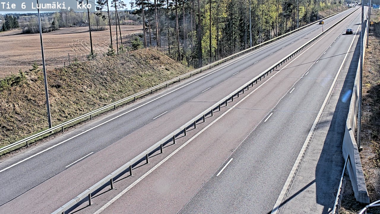 Kelikamerat Kuva Tie 6 Luumäki, kirkko, Luumäki, Etelä-Karjala