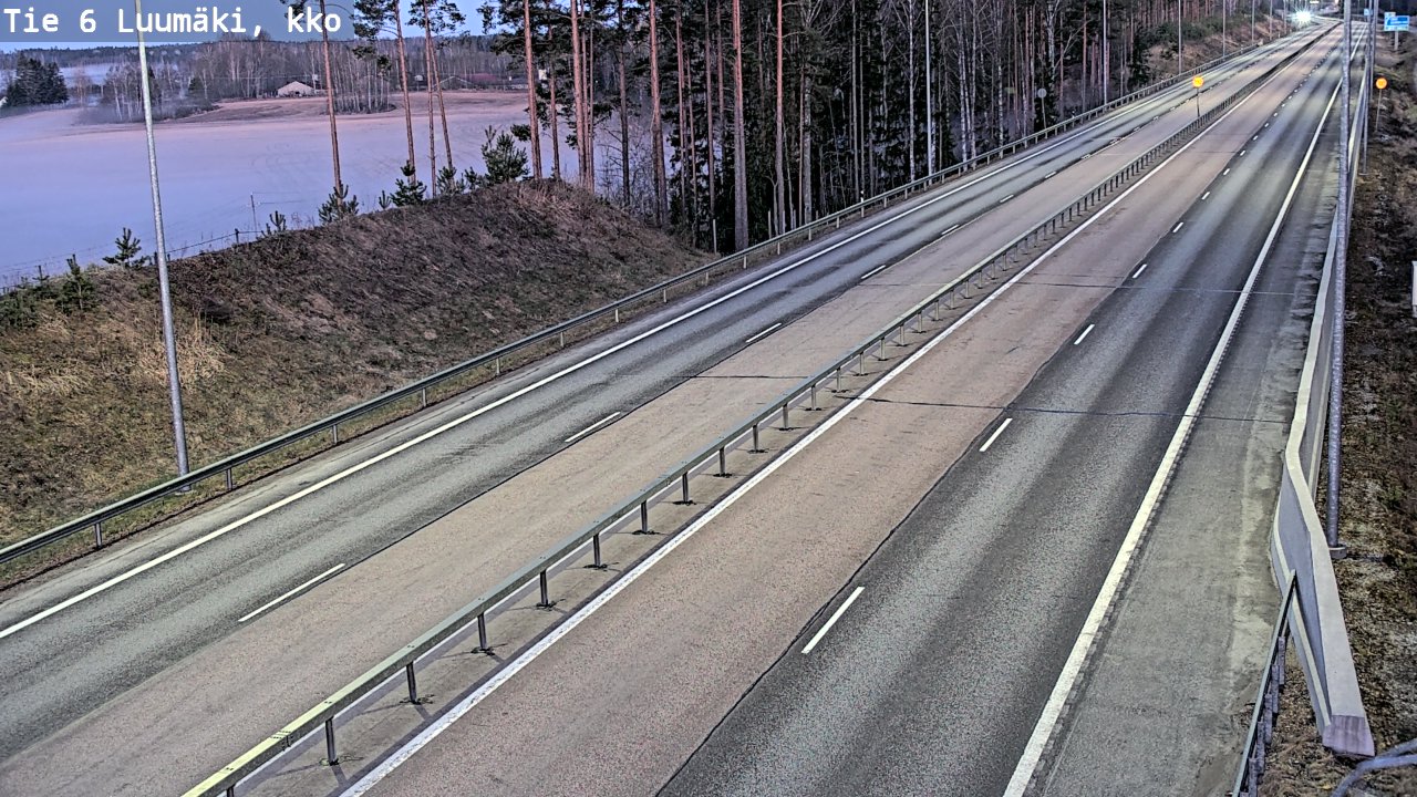 Kelikamerat Kuva Tie 6 Luumäki, kirkko, Luumäki, Etelä-Karjala